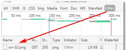 Chrome请求32x32尺寸图标