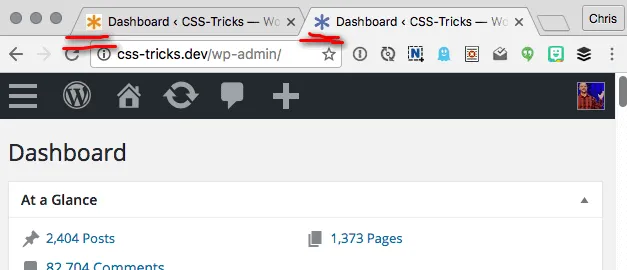 本地和线上使用不同的favicon