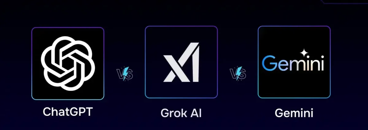 Grok 与 ChatGPT 与 Gemini 对比